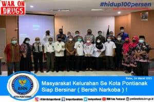 Masyarakat Kelurahan Se Kota Pontianak Siap Bersinar ( Bersih Narkoba ) !
