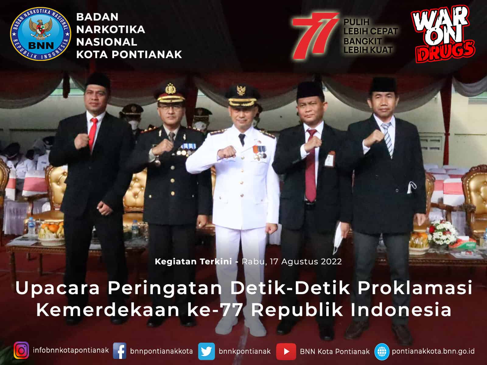 UPACARA PERINGATAN DETIK-DETIK PROKLAMASI KEMERDEKAAN KE - 77 REPUBLIK INDONESIA UPACARA PERINGATAN DETIK-DETIK PROKLAMASI KEMERDEKAAN KE – 77 REPUBLIK INDONESIA