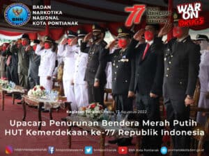UPACARA PENURUNAN BENDERA MERAH PUTIH MEMPERINGATI HARI ULANG TAHUN KEMERDEKAAN KE – 77 REPUBLIK INDONESIA UPACARA PENURUNAN BENDERA MERAH PUTIH MEMPERINGATI HARI ULANG TAHUN KEMERDEKAAN KE – 77 REPUBLIK INDONESIA