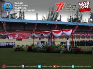 UPACARA PENURUNAN BENDERA MERAH PUTIH MEMPERINGATI HARI ULANG TAHUN KEMERDEKAAN KE – 77 REPUBLIK INDONESIA UPACARA PENURUNAN BENDERA MERAH PUTIH MEMPERINGATI HARI ULANG TAHUN KEMERDEKAAN KE – 77 REPUBLIK INDONESIA