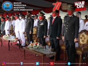 UPACARA PENURUNAN BENDERA MERAH PUTIH MEMPERINGATI HARI ULANG TAHUN KEMERDEKAAN KE – 77 REPUBLIK INDONESIA UPACARA PENURUNAN BENDERA MERAH PUTIH MEMPERINGATI HARI ULANG TAHUN KEMERDEKAAN KE – 77 REPUBLIK INDONESIA