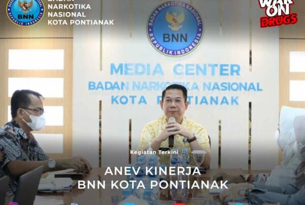 KUNJUNGAN KERJA KEPALA BNN PROVINSI KALIMANTAN BARAT DI BNN KOTA PONTIANAK