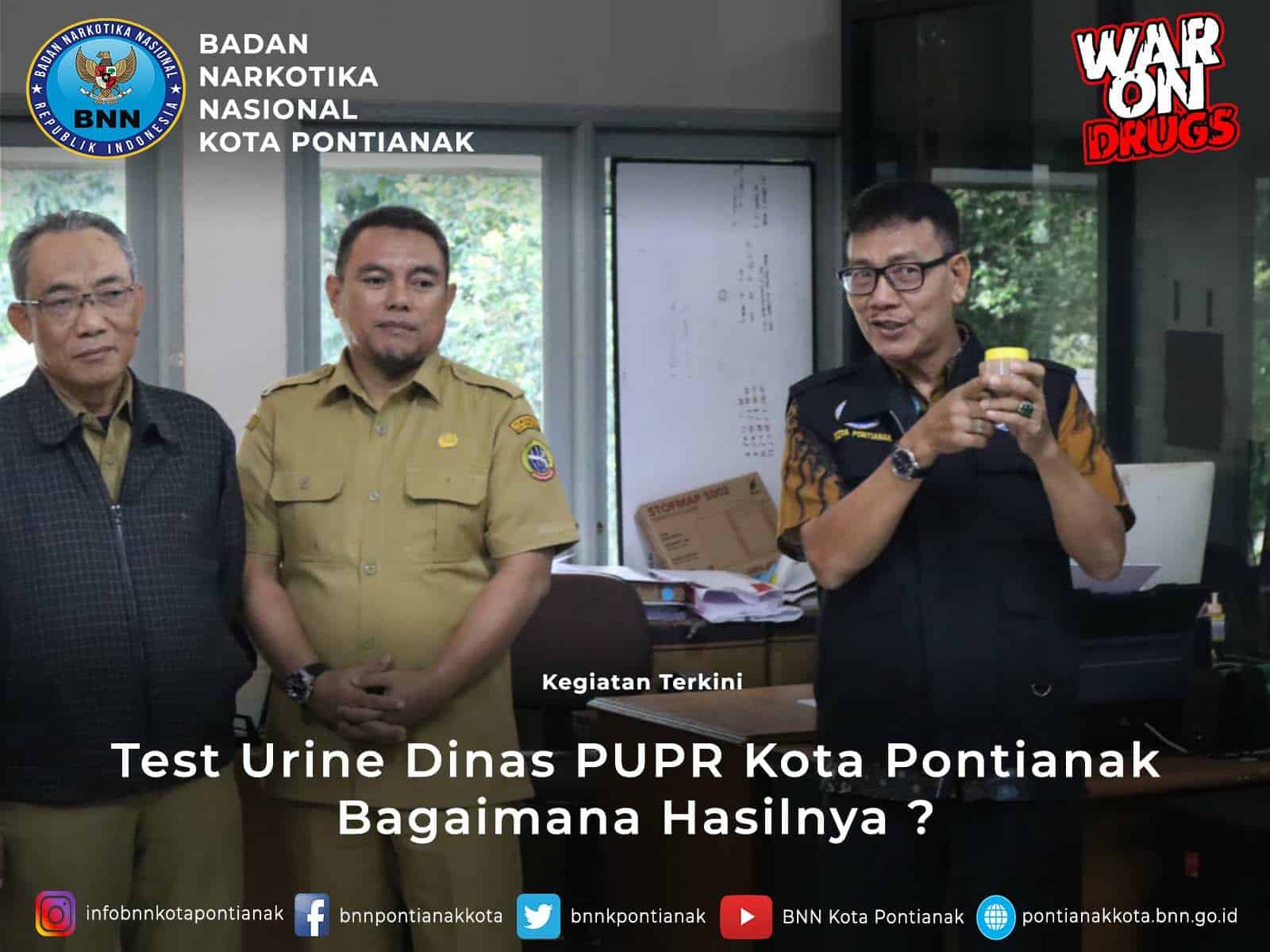 TES URINE DINAS PUPR KOTA PONTIANAK BAGAIMANA HASILNYA ? TES URINE DINAS PUPR KOTA PONTIANAK BAGAIMANA HASILNYA ?