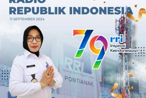 Kepala BNN Kota Pontianak beserta Seluruh Staf mengucapkan Selamat Hari Ulang Tahun Radio Republik Indonesia (RRI) ke-79