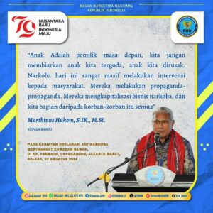 Kutipan dari Kepala BNN RI, Marthinus Hukom, S.I.K., M.Si jadi motivasi bagi kita semua untuk menghidari narkoba. Yuk, jangan sampai terjerumus ke dalam penyalahgunaan narkoba. Kutipan dari Kepala BNN RI, Marthinus Hukom, S.I.K., M.Si jadi motivasi bagi kita semua untuk menghidari narkoba. Yuk, jangan sampai terjerumus ke dalam penyalahgunaan narkoba.