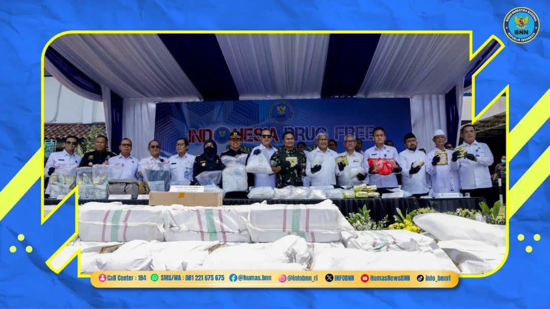BNN Musnahkan Barang Bukti Narkotika Ke-9, Selamatkan 1,1 Juta Jiwa Anak Bangsa BNN Musnahkan Barang Bukti Narkotika Ke-9, Selamatkan 1,1 Juta Jiwa Anak Bangsa